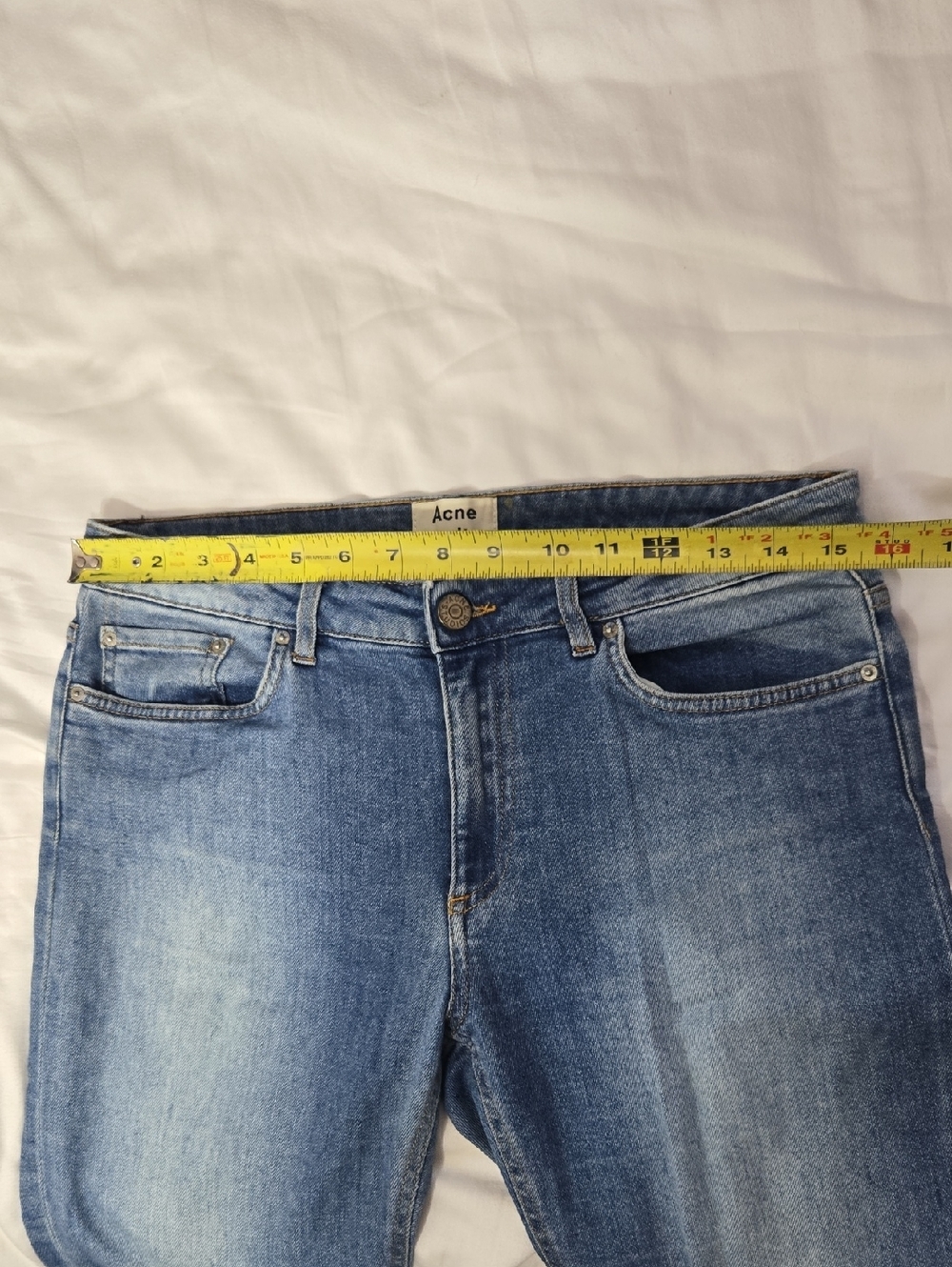 Acne Studio Women's Skin 5 LT USD Blu Jeans Sz 30/32 - Picture 11 of 13